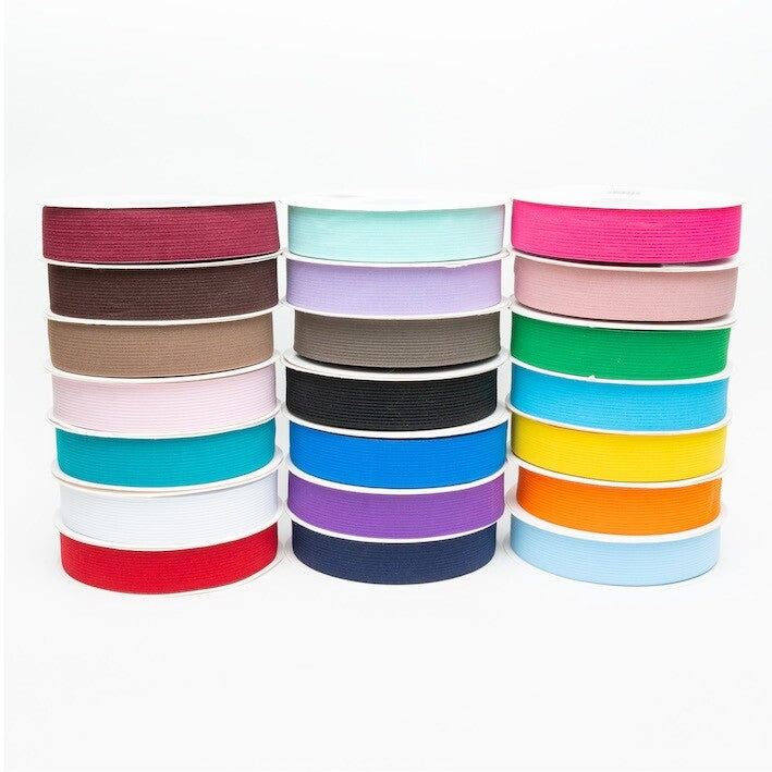 25mm Coloured Elastic - Sold per 2mtr length.