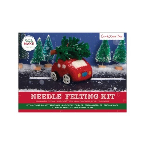 Needle Felting Christmas Car & Tree