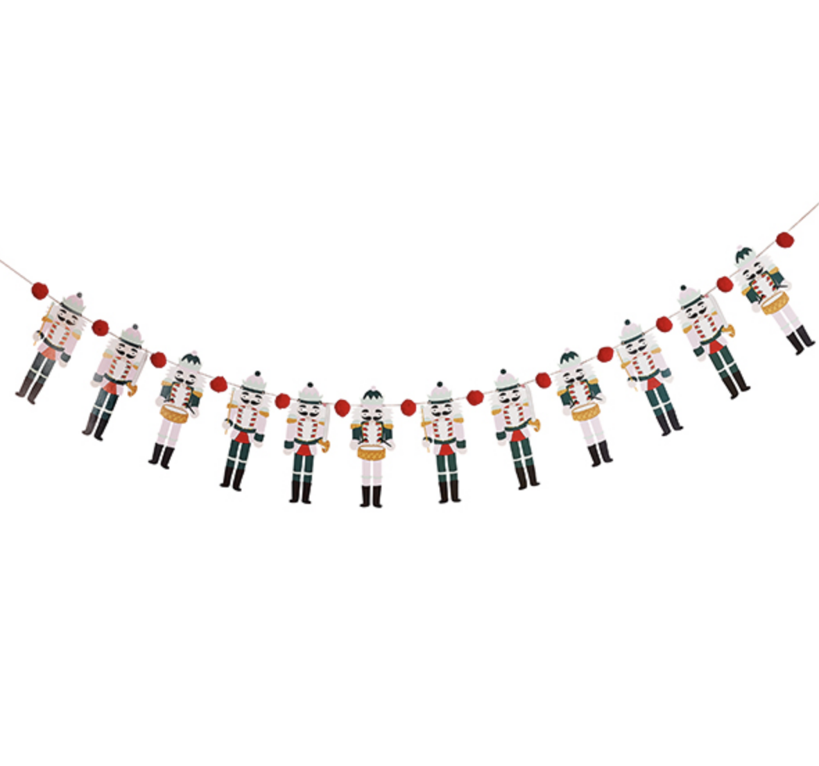 2m Nutcracker Pom Pom Banner