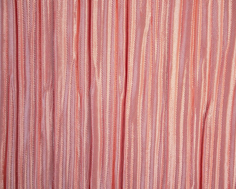 57" Pleated Jersey. Coral or Silver Sold per half meter