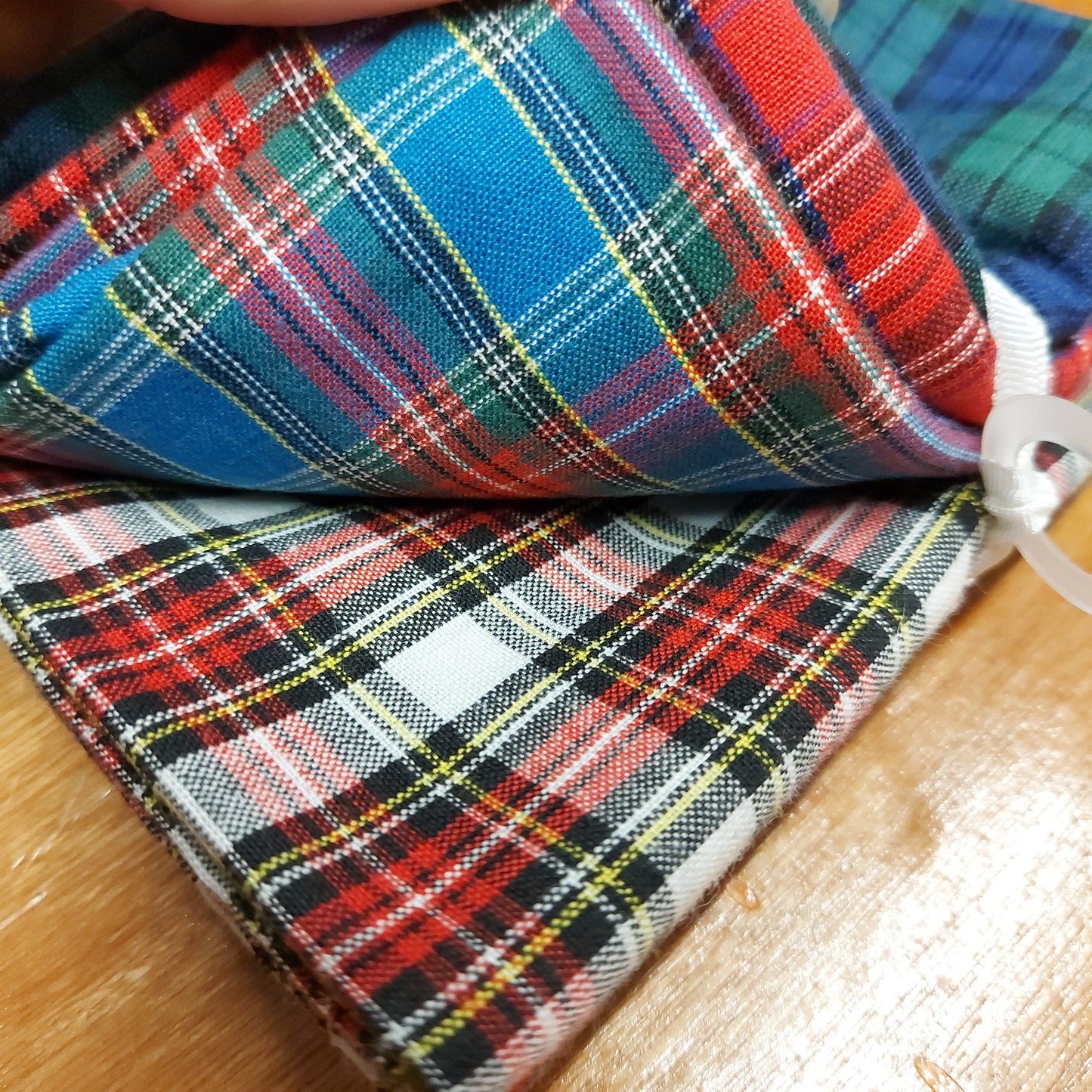 Traditional Tartan  Christmas 5pc FQ Bundle 100% Cotton,  Festive Tartan