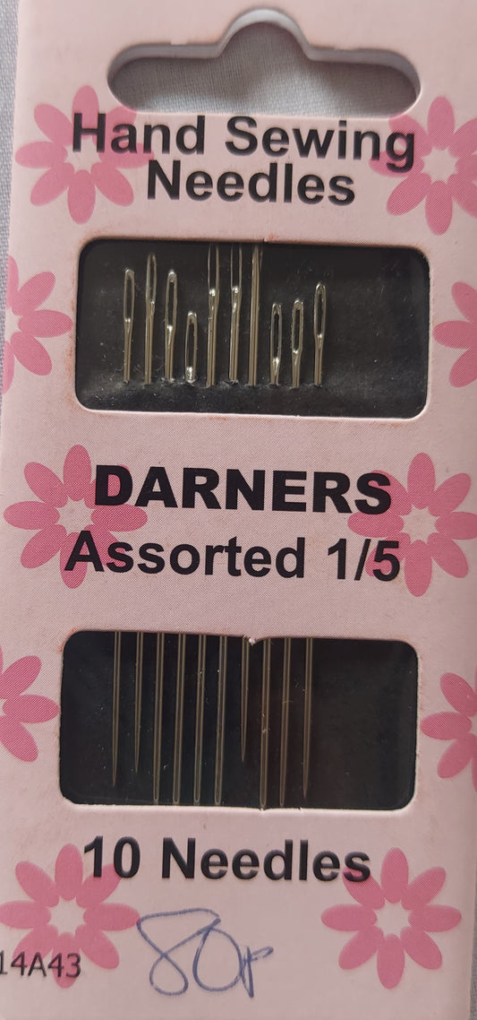 Darners Hand Sewing Needles assorted 1/5