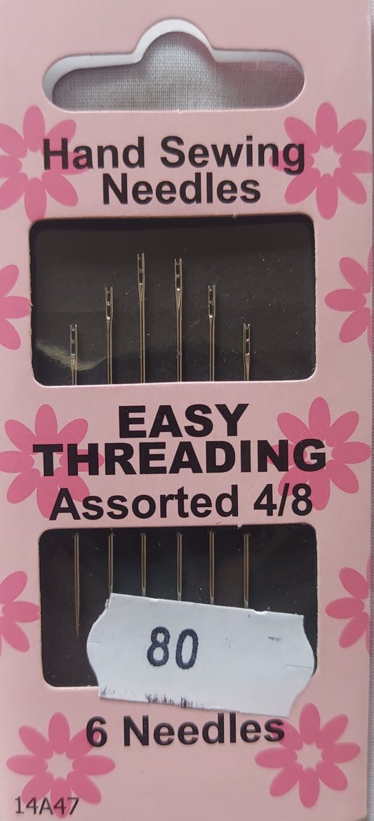 Easy Threaders Hand Sewing Needles 4/8