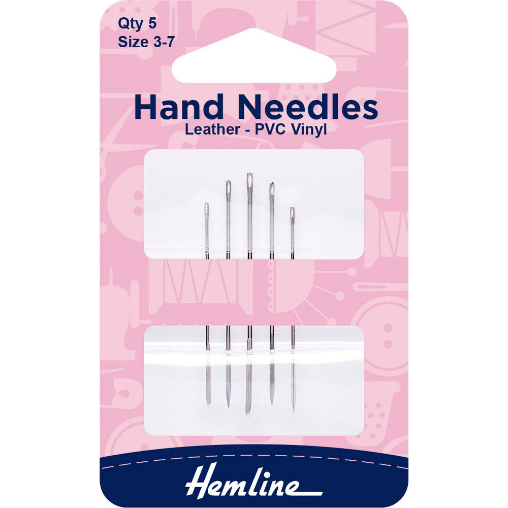 Hemline Hand Needles, Leather - PVC Vinyl