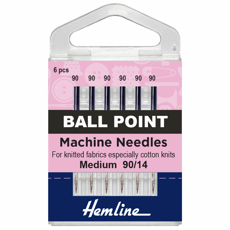 *5pcs* Ball Point Machine Needles 90/14, Hemline