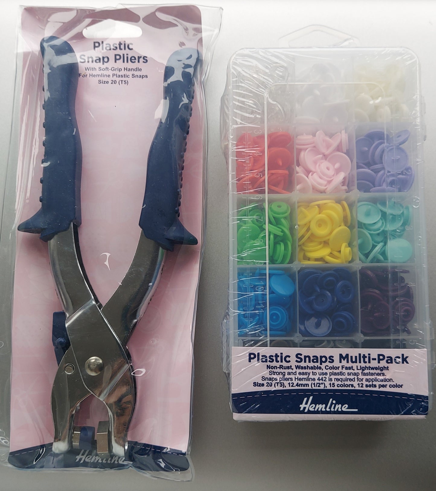 Plastic Snaps Multi-Pack & Plier Kit